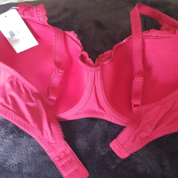 NWT Le Mystere Lace Tisha Bra Sweetheart Red 36C - Picture 3 of 6